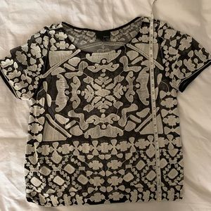 Anthropologie Greylin sheer top